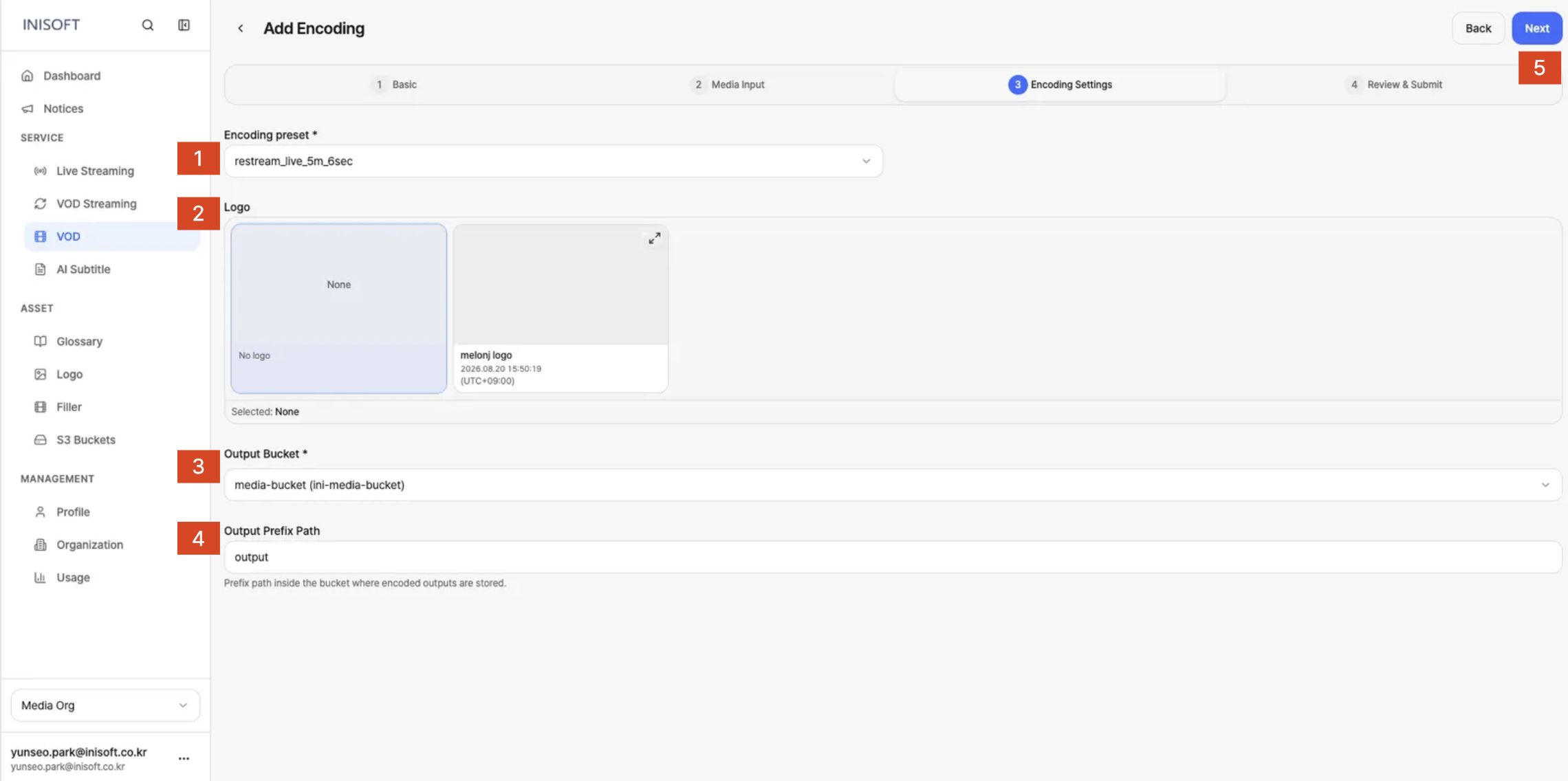 Add encoding - step 3