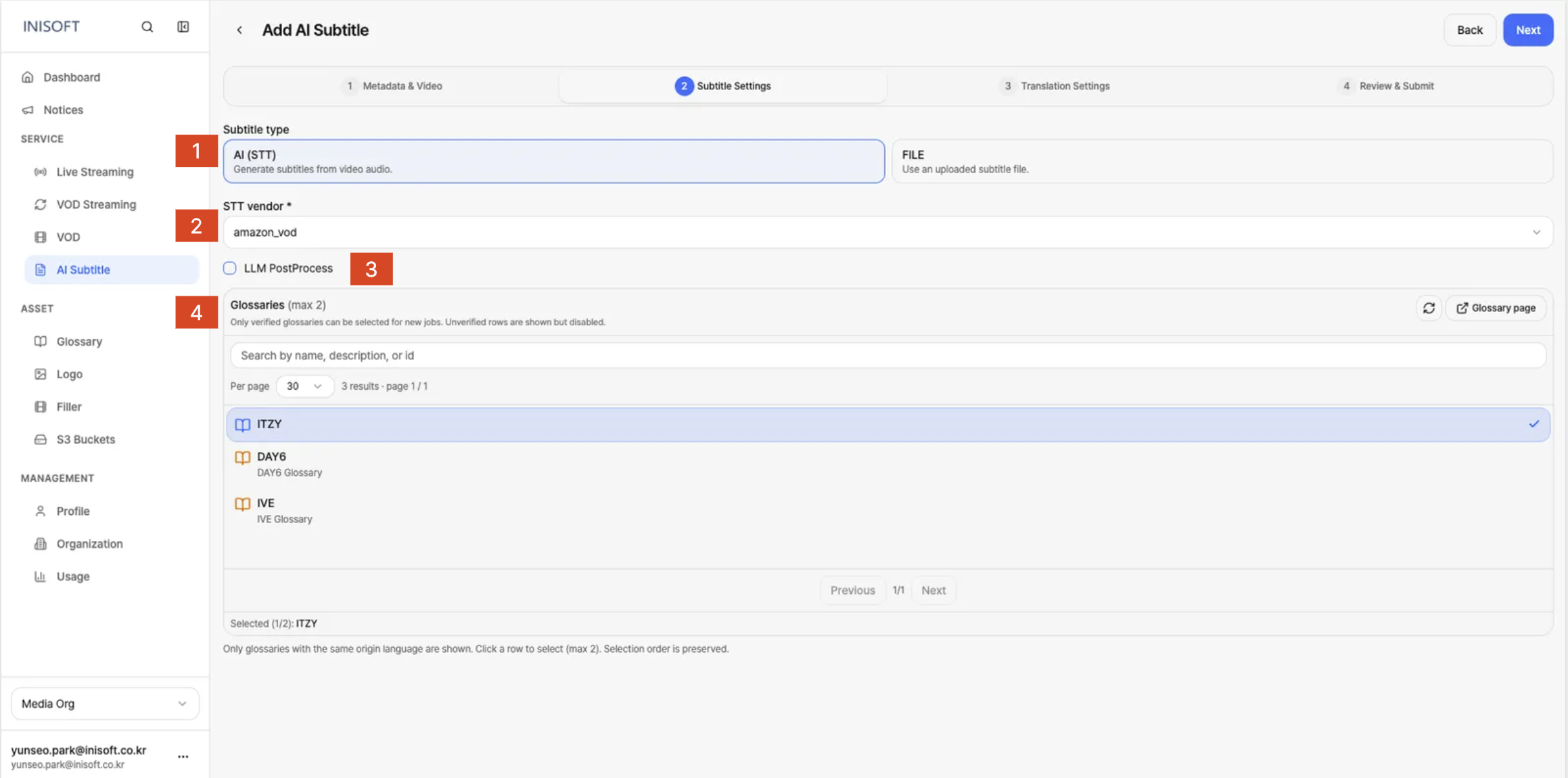 Add subtitle