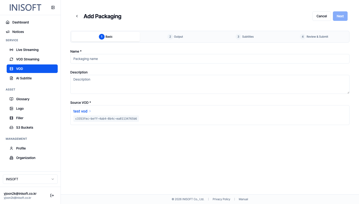 Add Packaging Basic